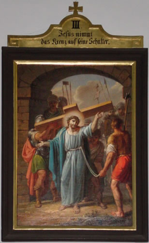 III. Jesus nimmt das Kreuz auf seine Schulter